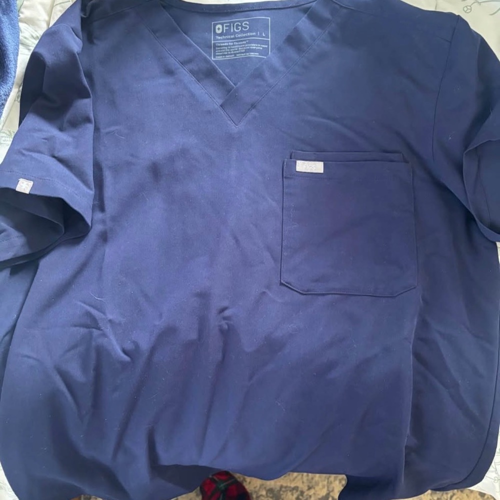 Figs Deep Blue Scrub Set